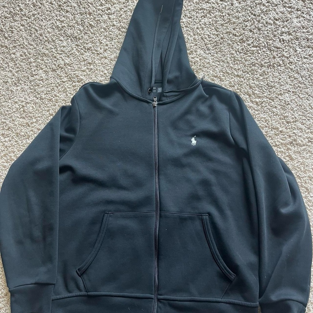 Polo by Ralph Lauren Black Zip Up Sweater